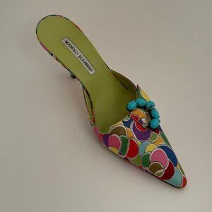 Manolo Blahnik Vintage Atomica mules